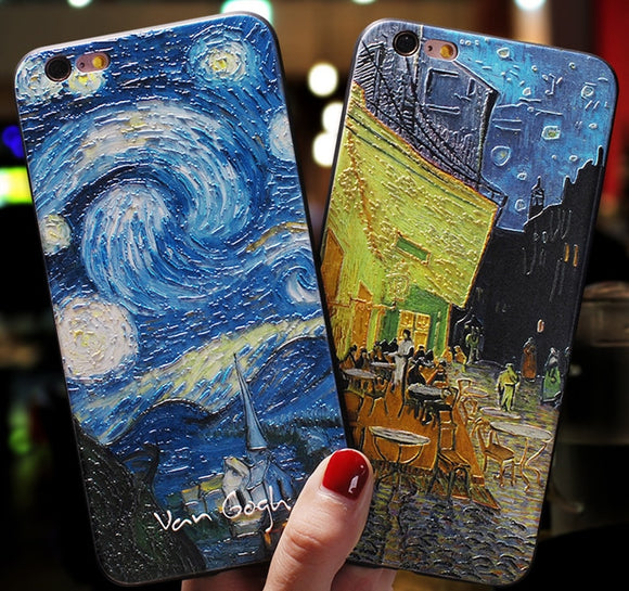 3D Van Gogh  ケース(iPHONE) 送料無料